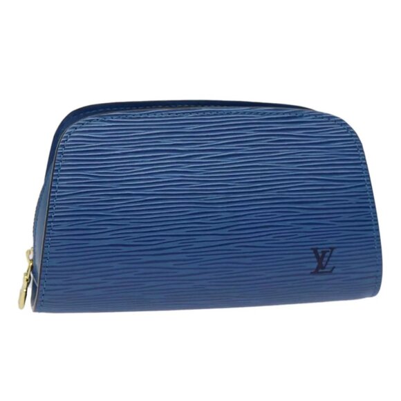 LOUIS VUITTON Epi Dauphine PM Pouch Blue - Picture 2 of 16